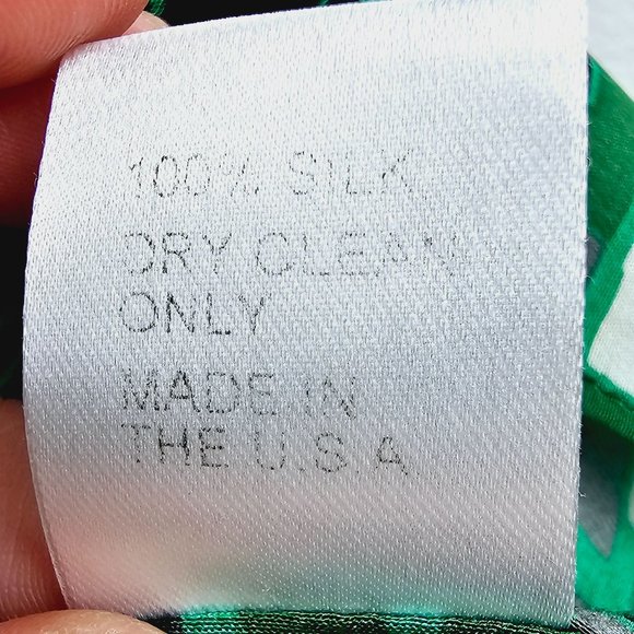 Margarita Saplala X Barneys New York Coop Silk Belted Geometric Print Dress, Sm - Picture 10 of 10